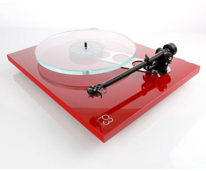 Rega planar 3 rosso giradischi con braccio RB330 cappa senza testina