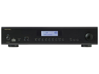 Rotel A12MKII nero integrato da 60+60W RMS phono bluetooth e dac 2-bit/384kHz