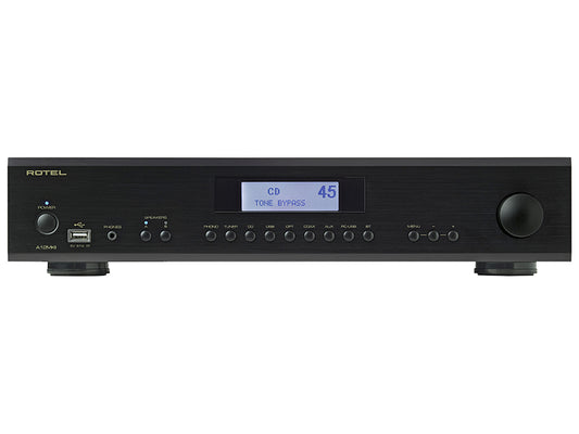 Rotel A12MKII nero integrato da 60+60W RMS phono bluetooth e dac 2-bit/384kHz