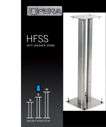 QUIKLOK OPERA HFSS080TI COPPIA STAND PIEDISTALLI PER DIFFUSORI