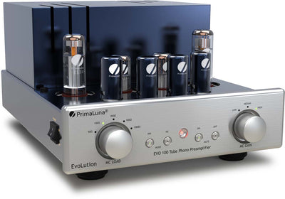 Primaluna Evo 100 phono silver preamplificatore MM/MC regolabile a valvole