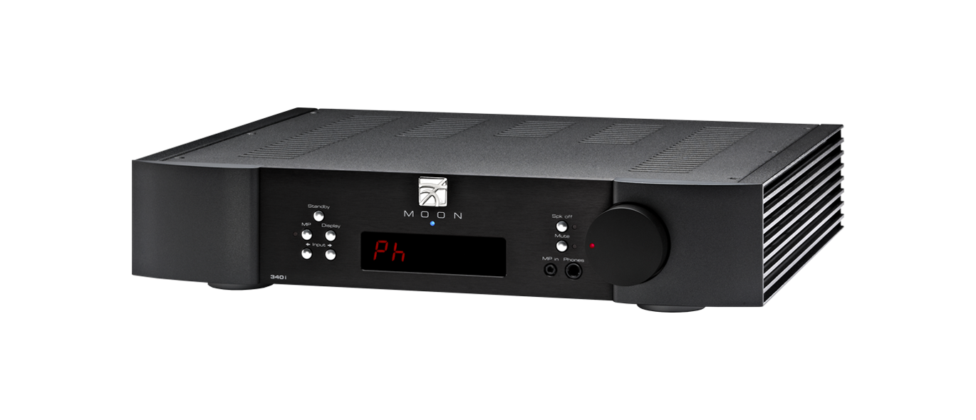 Moon 340ix amplificatore integrato 2x 100 watt con telecomando