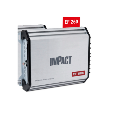 Impact EF260 amplificatore 2x60 watt rms AB auto turn on ingressi hi-level