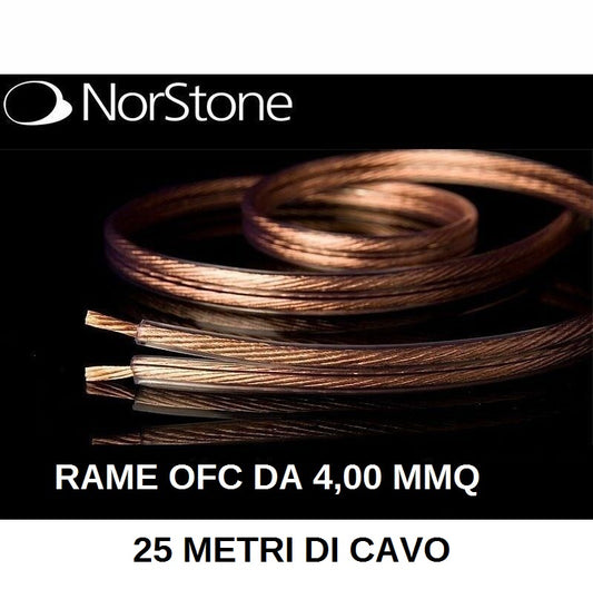 NORSTONE CL 400 CAVO DA 25 MT PER ALTOPARLANTI BIPOLARE 2 x 4.00mmq