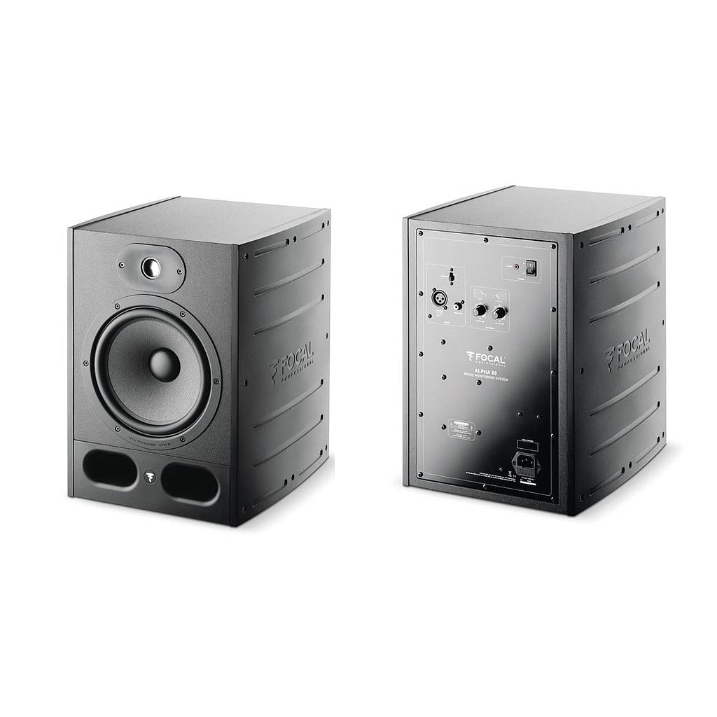 Focal Alpha 80 studio monitor attivo 2 vie ampl. classe AB woofer 200 mm