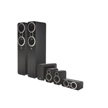 Q Acoustics Q3050i cinema pack nero sistema 5 satelliti e subwoofer attivo