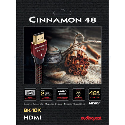 Audioquest Cinnamon 48Gpbs cavo hdmi 8K 10K lunghezza 1 metro