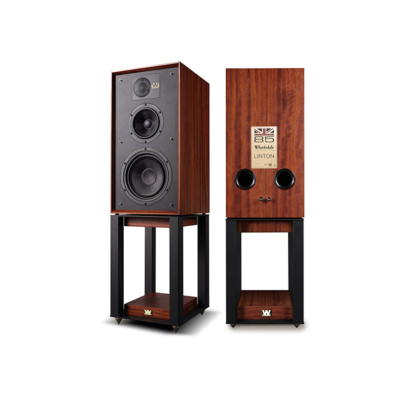 Wharfedale Linton mogano con stand diffusori 3 vie serie anniversary nuove