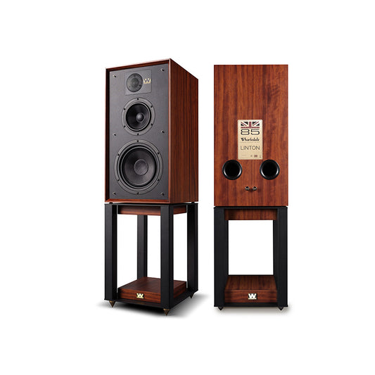 Wharfedale Linton mogano con stand diffusori 3 vie serie anniversary nuove