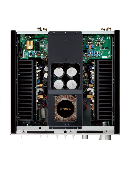 Yamaha as1200 silver amplificatore integrato 2x90 watt xlr e phono mm-mc