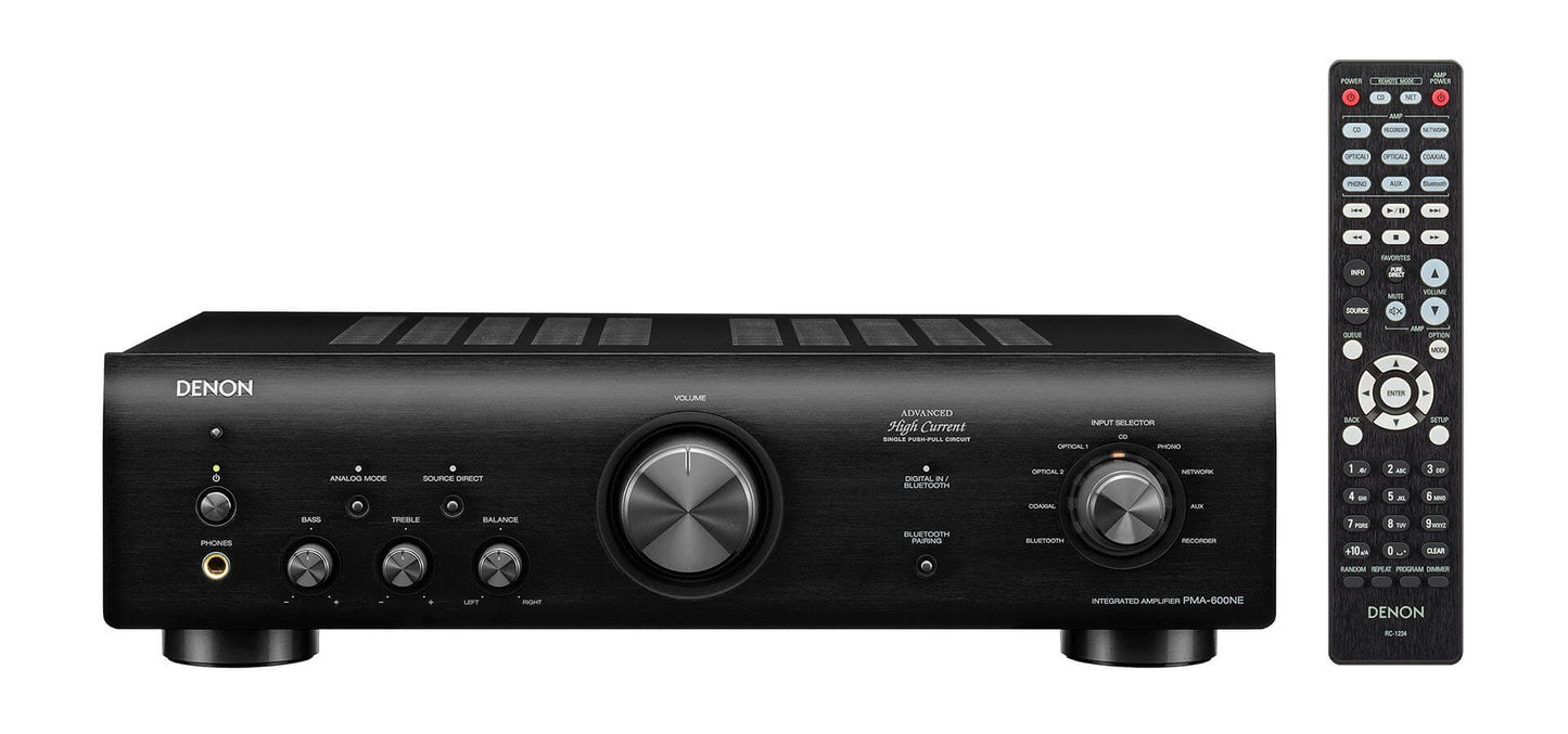 Denon PMA600NE nero integrato 2x70 watt con bluetooth e phono MM