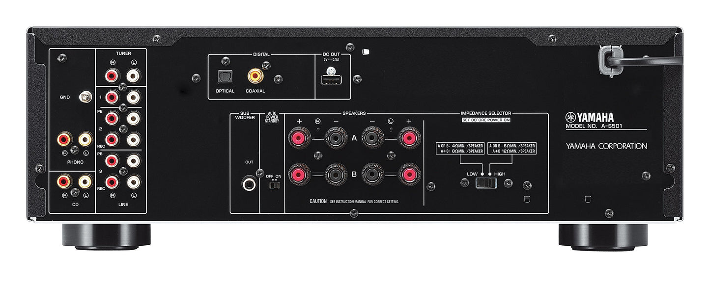 Yamaha AS501 nero integrato 2 ch 85+85 watt rms